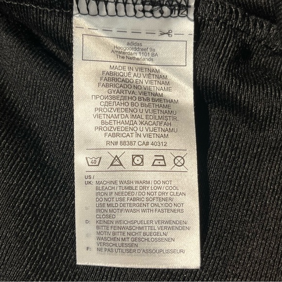 Adidas Black Zip Up Track Jacket - Picture 9 of 9